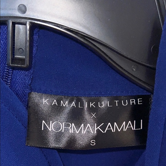 Norma Kamali Blue Stretch Sheath Cocktail Dress - Picture 2 of 4